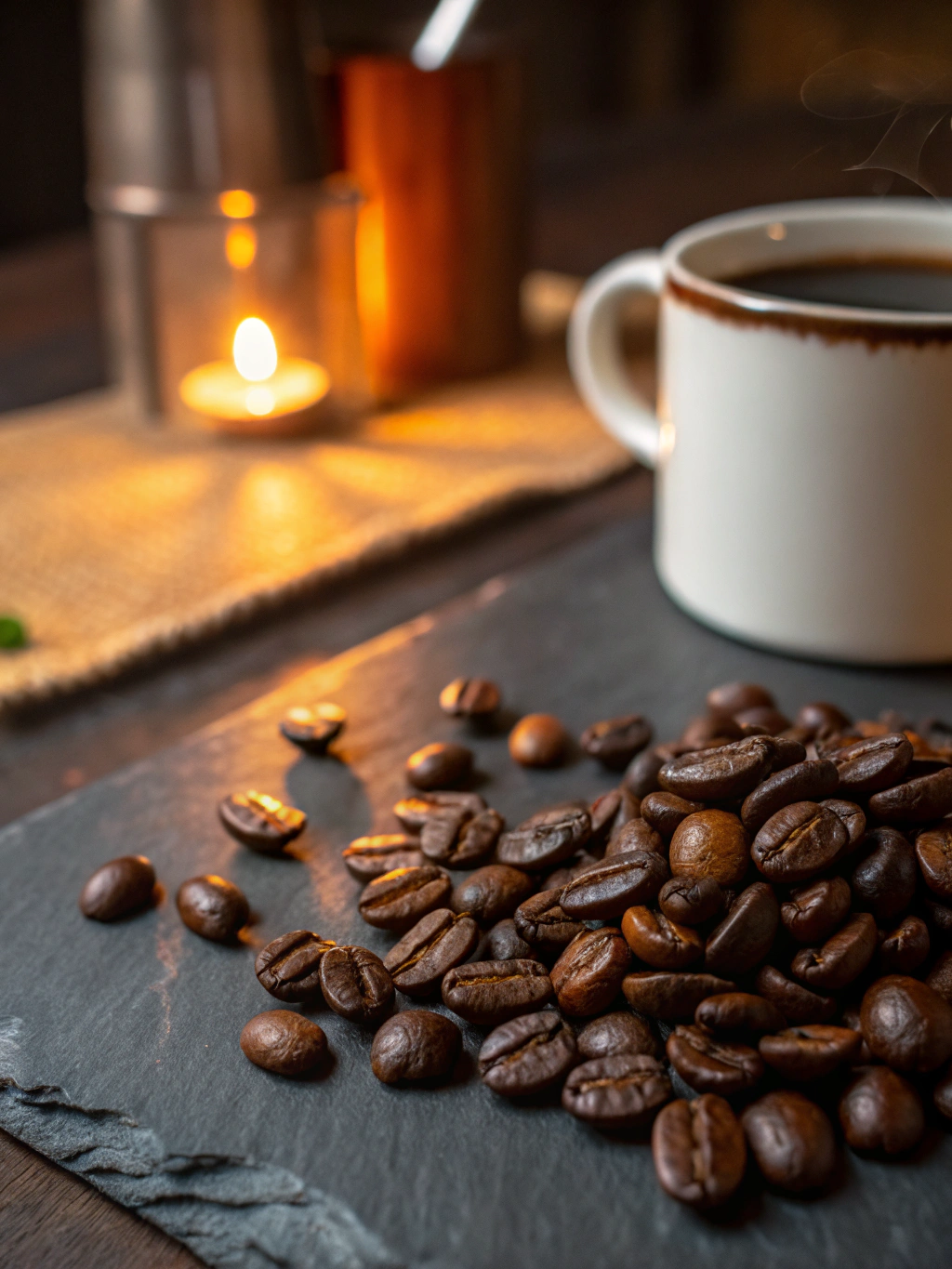 Close-up of premium coffee grounds